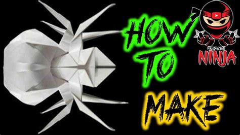 How To Make Origami Spider Youtube