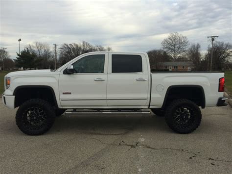 2014 Gmc Sierra 1500 Slt All Terrain 4x4 Summit White 6 Suspension Lift