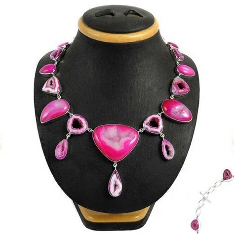 Beautiful 925 Sterling Silver Druzy Necklace At Rs 8162 01 Piece