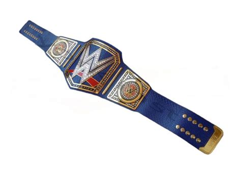 Wwe Universal Championship Belt 2mm Brass Blue Color Etsy