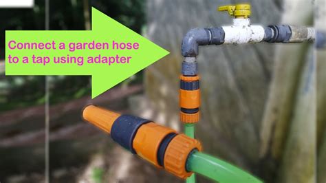 Connect A Garden Hose To A Tap Using Adapter Youtube