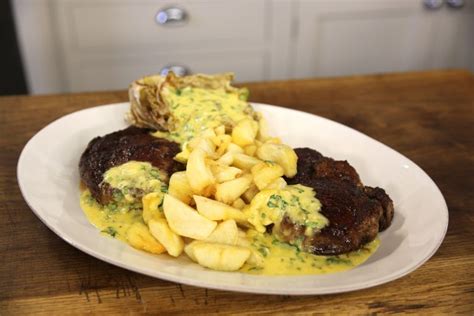 Rib Eye Steak With B Arnaise Sauce James Martin Chef In Ribeye