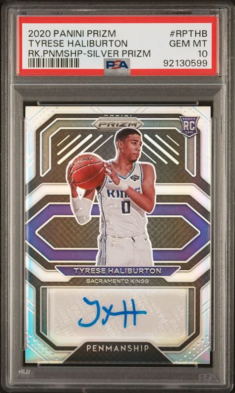 Tyrese Haliburton Prizm Rp Thb Rookie Penmanship Silver Price