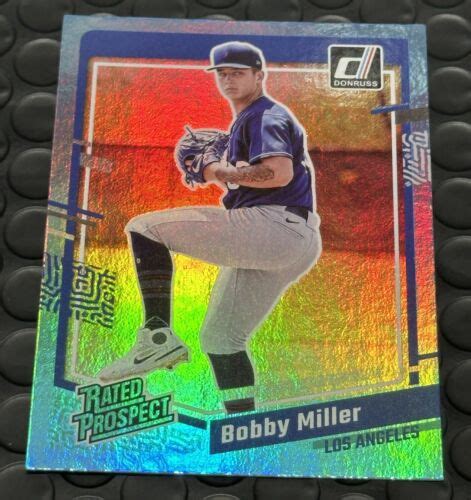 2023 Panini Donruss Rated Prospect Holo Carolina Blue 41 Bobby