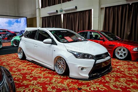 Modified White Toyota Yaris Hatchback In Iam Automodified Jakarta