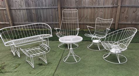 Mid Century Homecrest Patio Furniture Set Of 6 Vintage Bottemiller