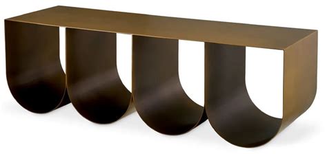 Casa Padrino Luxury Coffee Table Brass 120 X 40 X H 38 Cm