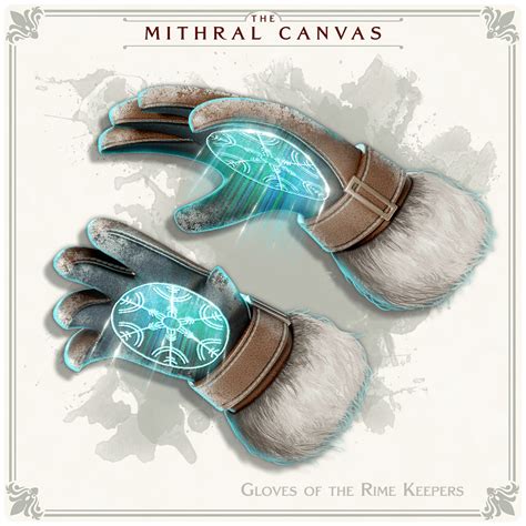 [oc Art] Gloves Of The Rime Keepers Wondrous Item [the Mithral Canvas] 5e Dnd