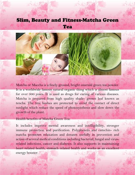 PPT - Younger Looking Skin and Thicker Hair Japanese Matcha Green Tea ...