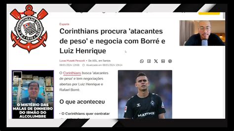 CORINTHIANS ENTRA NA BRIGA POR BORRÉDESEJO DO JOGADOR É O TIMÃO