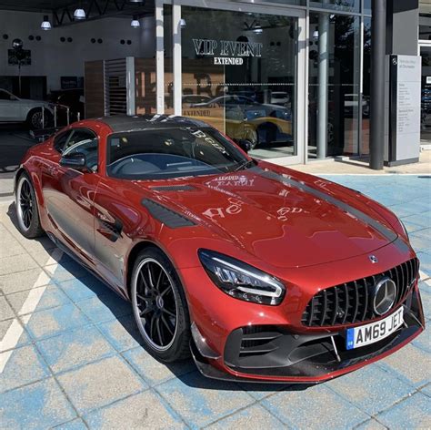 Mercedes Benz AMG GTR Pro Painted In Hyacinth Red W Exposed Carbon