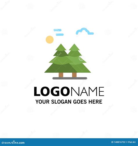 Alpine Arctic Canada Pine Trees Scandinavia Business Logo Template