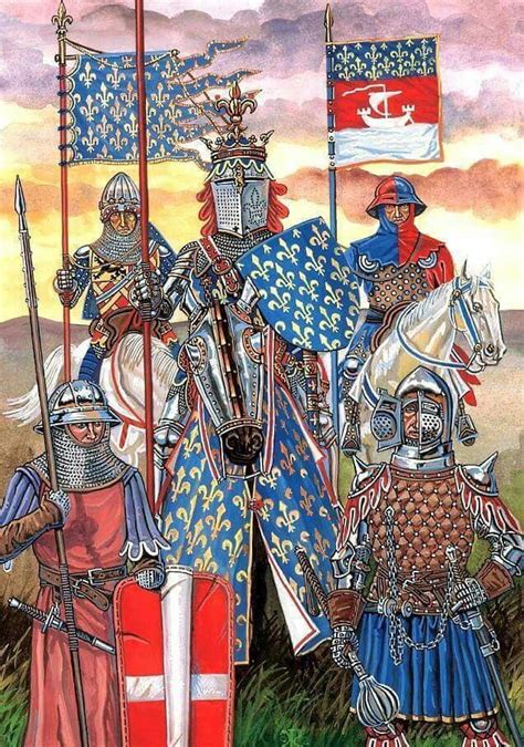 French Crusaders Medieval Knight English Knights Medieval