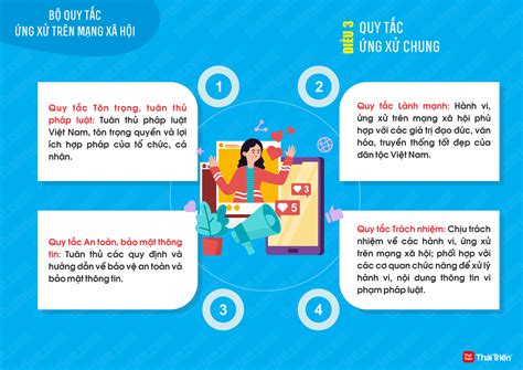 Infographic Bộ quy tắc ứng xử trên mạng xã hội do Bộ TTTT ban hành