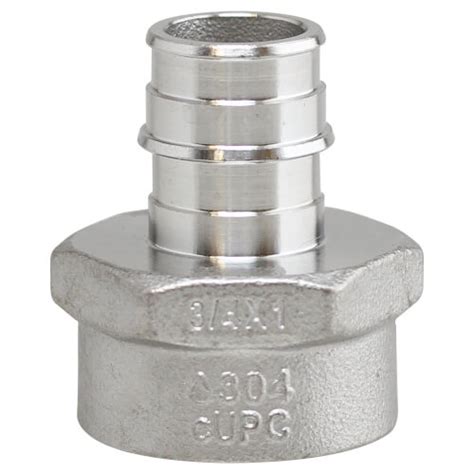 Sscep Fa0710 Boshart Sscep Fa0710 34 X 1 304 Stainless Steel Expansion Pex Female Adapter