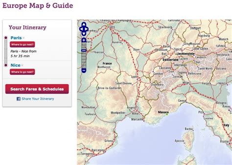 Tgv Map France Europe Paris By Train