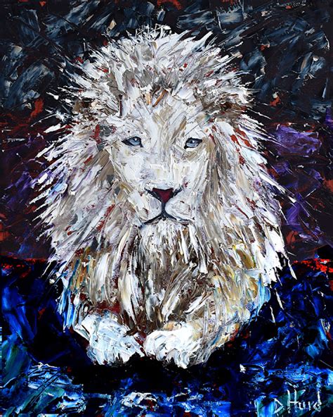 Debra Hurd Original Paintings AND Jazz Art: White Lion Painting Cat Art ...