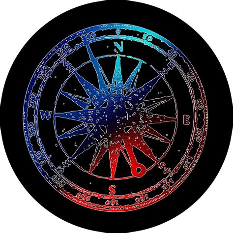 Usa Colored Compass Spare Tire Cover Jeep Wrangler Rubicon Rv Etsy