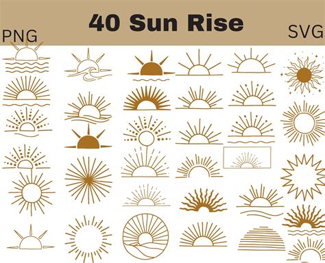 Sunrise SVG Sun Svg For Cricut Sunrise Clipart Sunrise Etsy Australia