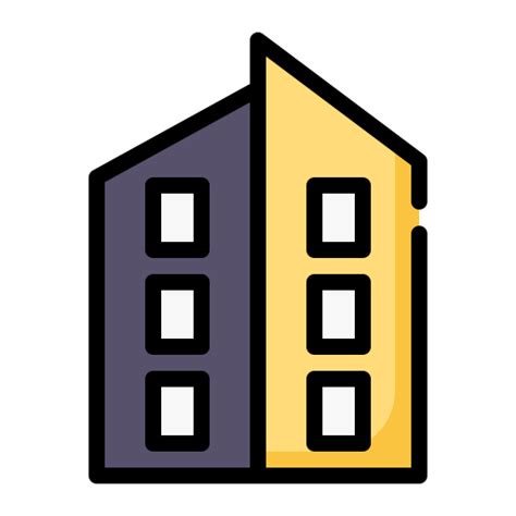 Real Estate Generic Outline Color Icon