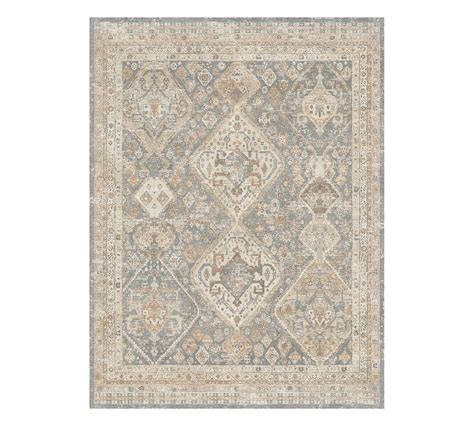 Mahalia Hand Woven Rug 9 X 12 Chambray Multi Pottery Barn Havenly