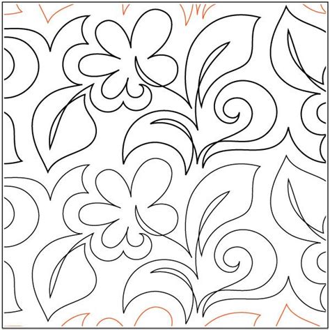 Gerber Daisy Quilting Pantograph Pattern By Patricia Ritter Of Urban Elementz Pantograph