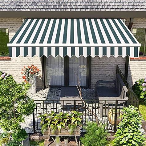 Greenbay Manual Awning Canopy Grey 3x2 5M Retractable Outdoor Patio