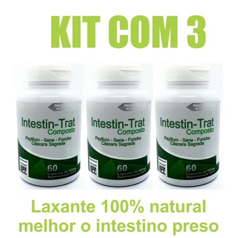 Kit Sene Composto Laxante Natural Intestin Trat Caps