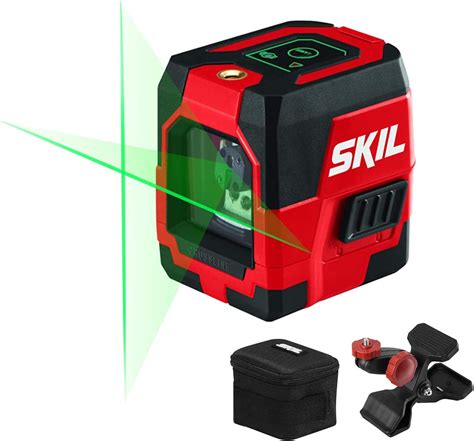 Skil 65ft Green Self Leveling Cross Line Laser Level With Horizontal