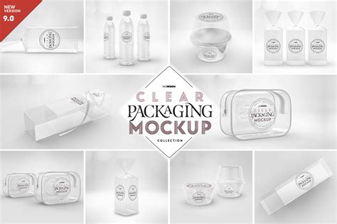 Vol9 Clear Packaging Mockups By Inc Design Studio Thehungryjpeg