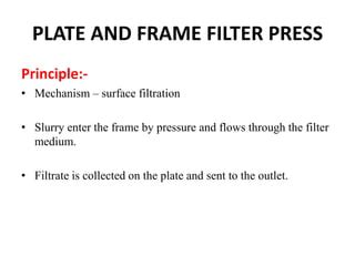 FILTRATION Plate And Frame Filter Press PPT