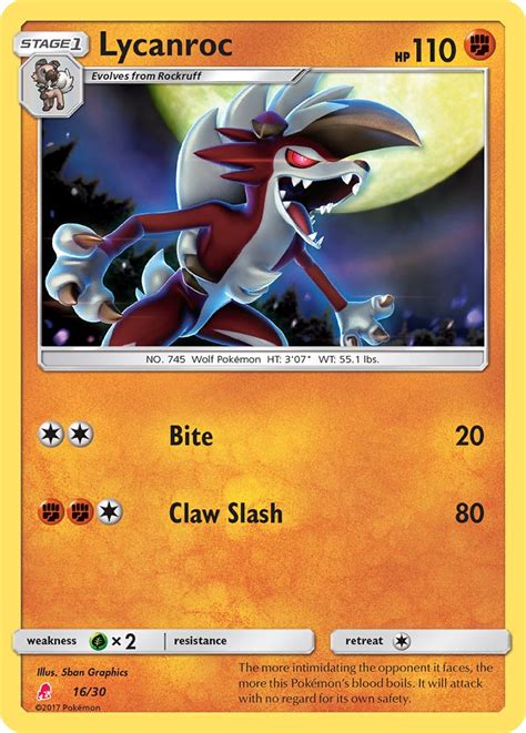 Lycanroc · Sun And Moon Trainer Kit—lycanroc Tk10l 16 ‹ Pkmncards