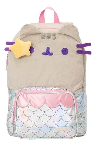 Mochila Gato Pusheen The Cat Sirena Mermaid Laptop Yadatex Color Rosa