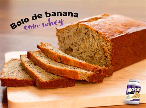 Bolo Integral De Banana Whey Para Come Ar O Dia