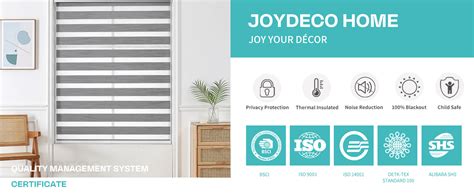 Amazon Joydeco Cordless Zebra Blinds For Windows Dual Layer Free