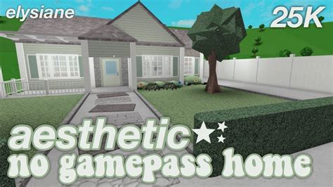 Cute Aesthetic Bloxburg Houses Cheap No Gamepass