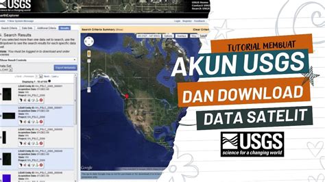 Tutorial Website Usgs Membuat Akun Dan Mendownload Data Citra Satelit