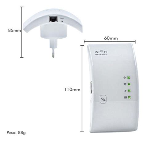 Repetidor Amplificador Extensor De Sinal Wifi Internet Ultra Em