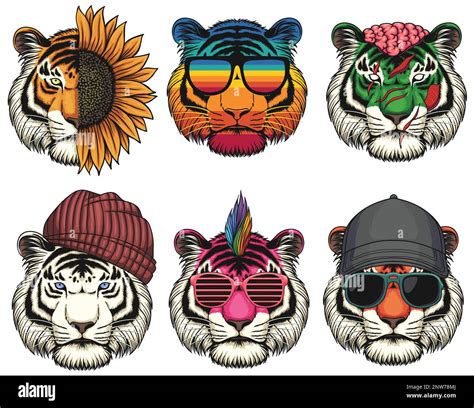 Tiger Fashion Stock Vector Images Alamy