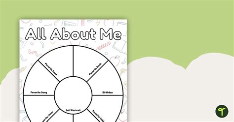 All About Me Poster Printable Templates