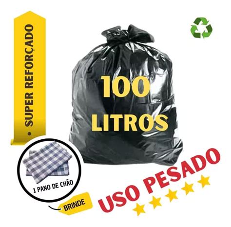 Saco De Lixo 100 Litros Uso Pesado Super Reforçado Grosso MercadoLivre