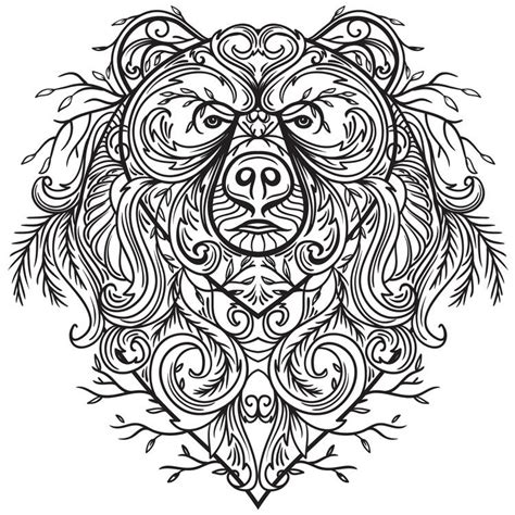 Confident Bear Tattoo Design Tattapic®