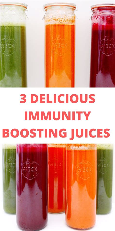 3 Healthy Immune Boosting Juices Recipe Healthy Juice Recipes