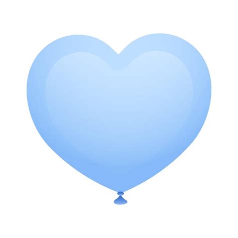 Premium Vector Vector Shiny Blue Heart On White Background