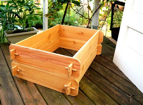 Cedar Garden Raised Bed Planter Flower Box Vegetable Elevated Outdoor ...