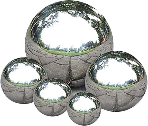 Amazon Nerien Gazing Ball Stainless Steel Garden Mirror Globe