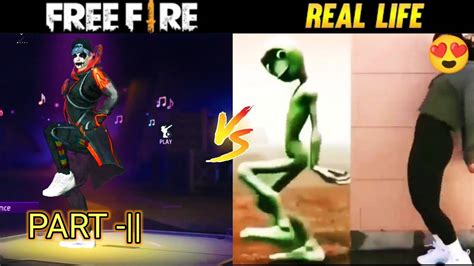 Free Fire Vs Real Life Emote😂 Free Fire Emote😂 Real Life Emote😂