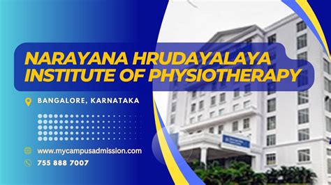 Narayana Hrudayalaya Institute Of Physiotherapy Bangalore