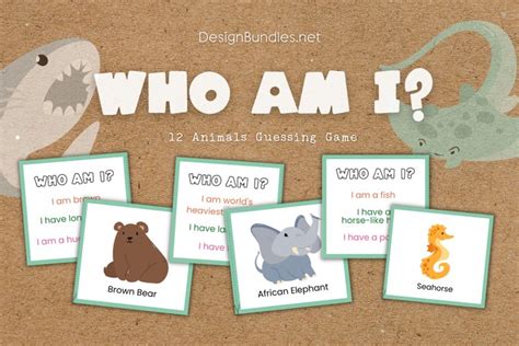 Who Am I? Animal Educational Guessing Game