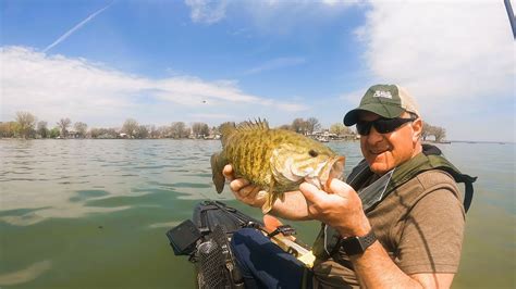 Smallmouth Bass Fishing Lake Saint Clair MKT Tourney April 15 2023